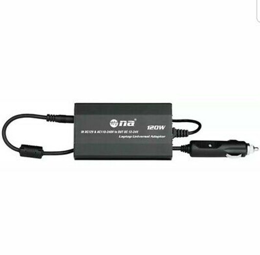 NA Universal Car & Home Laptop Power Adapter with USB Charger 120 Watts