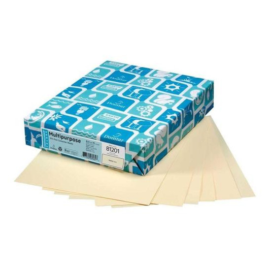 Earthchoice 8.5" x 11" Ivory Color Paper 20lb 500 sheets 10 Pack