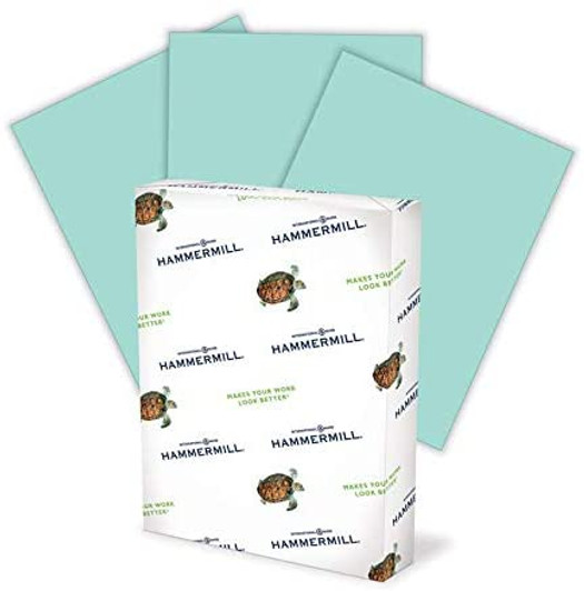 Hammermill Turquoise Color Paper 20lb 8.5" x 11" 500 Sheets