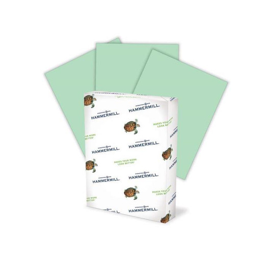 Hammermill Green Color Paper 20lb 8.5" x 11" 500 Sheets