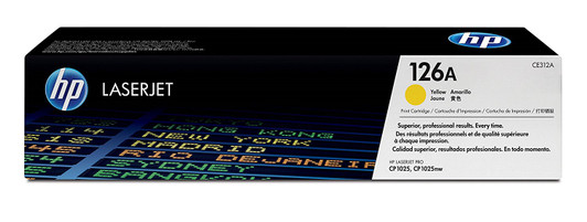 HP 126A Yellow Ink Toner Cartridge Approximate 1,000 Pages Yield