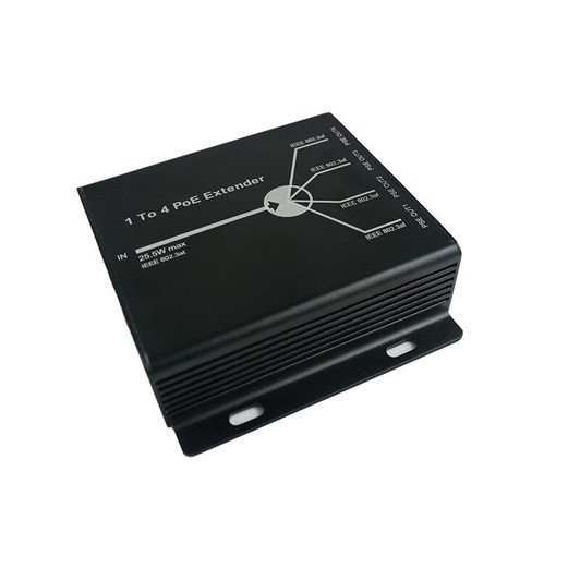 1 Port POE to 4 Port POE Extender Switch 10/100 Mbps