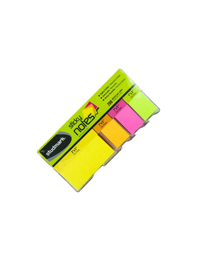 Studmark Sticky Notes Sheets 400 3"X3" + 3X 1"X3" Assorted Colors