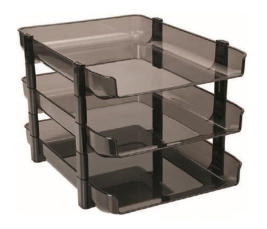 Studmark Desk Tray A4 Size 3 Pieces Black Color