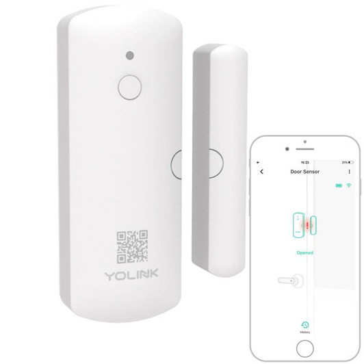 Yolink Smart Window Door Sensor for YoLink Hub, Works with Alexa IFTTT, Smartphone Monitoring App Alerts Smart Home Security.