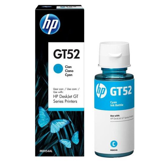 HP GT52 Cyan Ink Cartridge Bottle 70ml Approximate 8,000 pages yield