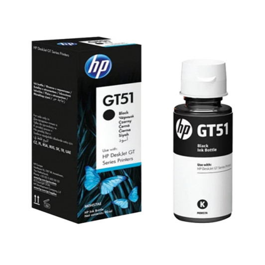 HP GT51 Black Ink Cartridge Bottle 80ml Approximate 5,000 pages yield