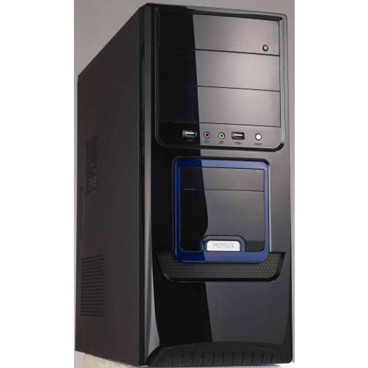 Xtech ATX Case Black/Blue Piano Finish