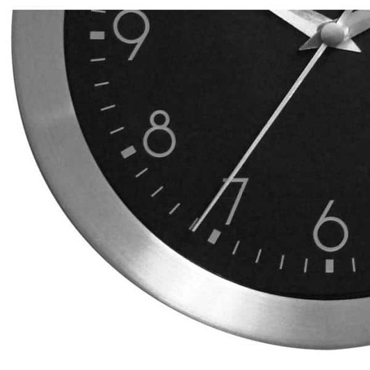 Westclox 9" Stanless Steel Round Analog Wall Clock