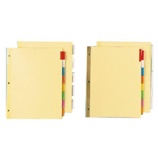Universal Extended Insert Indexes 8 Tab Assorted Color 6 Sets / Box