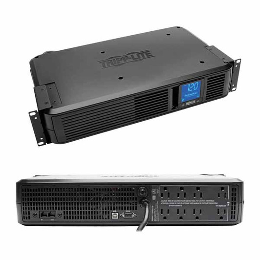 Tripp Lite 1200VA Rack Mount Smart UPS Power Back up with 8 Outlet & LCD Display
