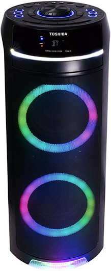 Toshiba Rechargeable Portable Party Speaker with Super Bass, Black