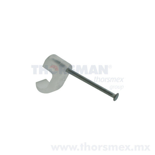 Staples Wall Clips for Flat Conductors, Natural Color, 4mm, 100 pack