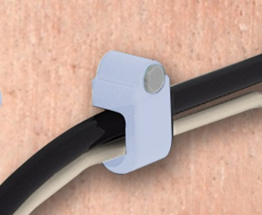 Staples Wall Clips for Flat Conductors, Natural Color, 4mm, 100 pack