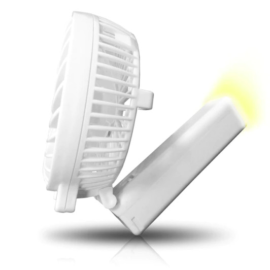 Technical Pro Rechargeable Multi Speed Handheld Fan with LED Light