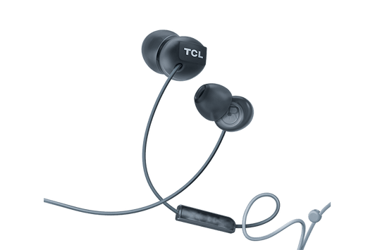 TCL Black Wired 3.5mm jack In ear Headphones with Mic