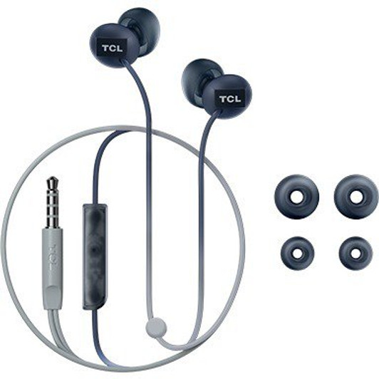 TCL Black Wired 3.5mm jack In ear Headphones with Mic