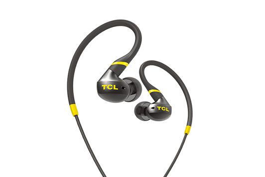 TCL Black Wired 3.5mm jack In Ear Earbuds with Mic and Active Noise Isolation