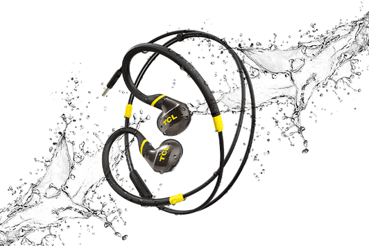 TCL Black Wired 3.5mm jack In Ear Earbuds with Mic and Active Noise Isolation