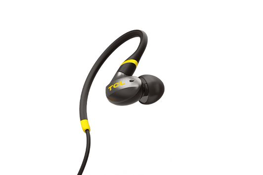 TCL Black Wired 3.5mm jack In Ear Earbuds with Mic and Active Noise Isolation