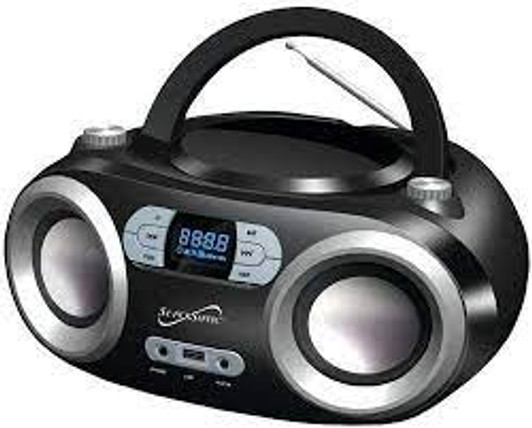 Supersonic Silver Portable Bluetooth Audio System