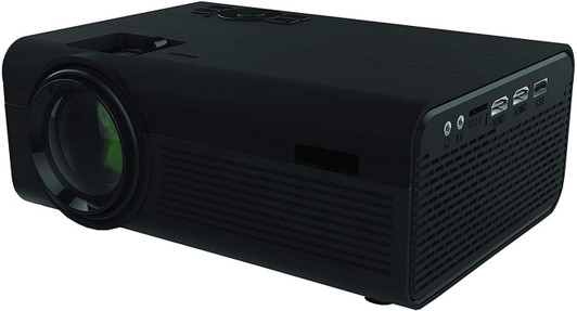 Supersonic Home Theatre Bluetooth Projector with Built in Speakers, USB, Micro SD, VGA, and HDMI