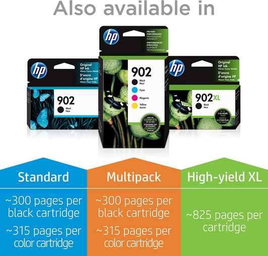 HP 902 Cyan Ink Cartridge 4ml Approximate 315 Pages Yield