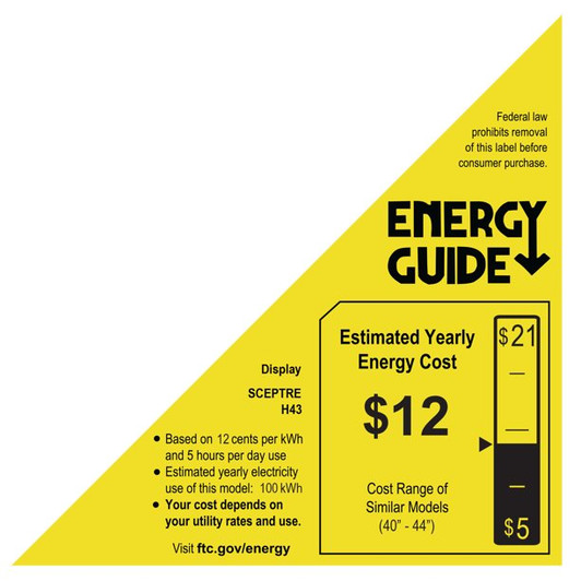 Sceptre 43" 1080P LED TV