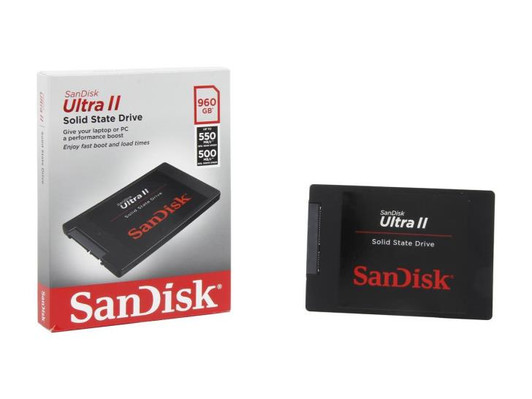 Sandisk 960gb Ultra II 2.5" SATA Internal SSD Hard Drive