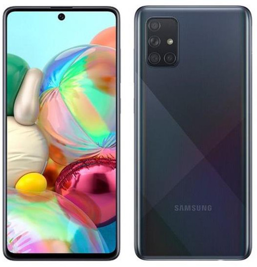 Samsung A71 Black 128GB Storage 6GB Ram Quad Camera 4G Prism Crush Dual Sim Latin Version