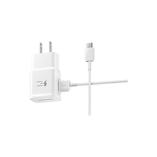 Samsung White USB to Type C Travel Adapter with Cable