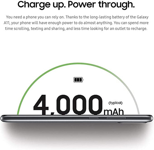 Samsung A11 White 32gb 2gb RAM Dual Sim Latin Version Cellphone