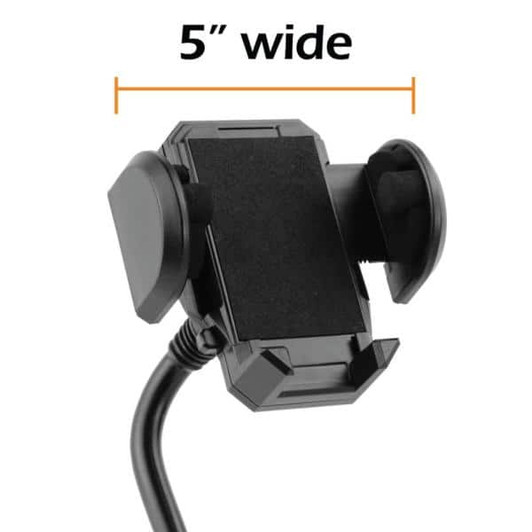 Armorall Universal Cup Holder Phone Mount Gooseneck with Expandable Rubber Grips