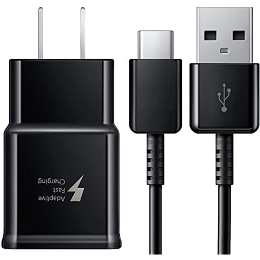 Samsung Black USB to Type C Travel Adapter with Cable