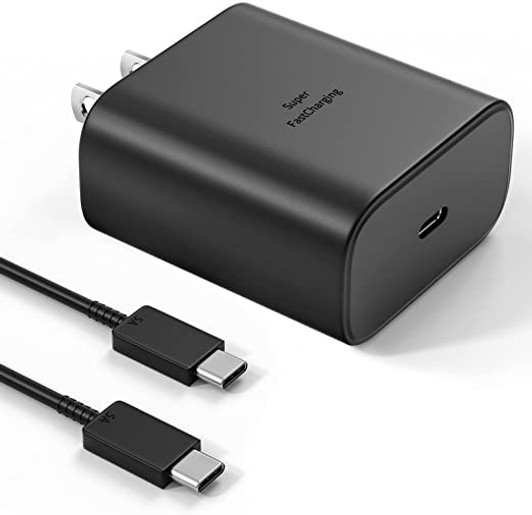 Samsung 45W USB-C Super Fast Black Wall Charger with Cable