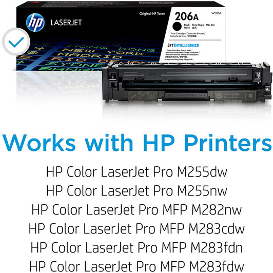 HP 206A Black Ink Toner Cartridge Approximate 1,350 Pages Yield