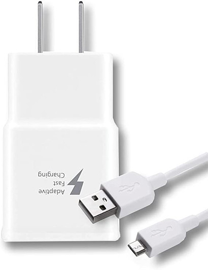 Samsung White Rapid Travel Adapter with Micro USB Cable