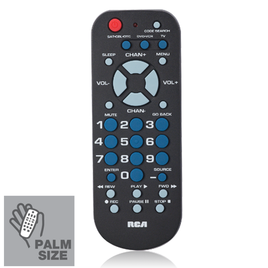 RCA Universal Remore Control for 3 Device type