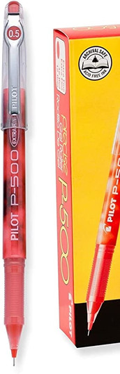 Pilot Precise Red P-500 Gel Ink Rolling Ball Stick Pens, Extra Fine Point 12 Pack Pilot Precise Red P-500 Gel Ink Rolling Ball Stick Pens, Extra Fine Point 12 Pack
