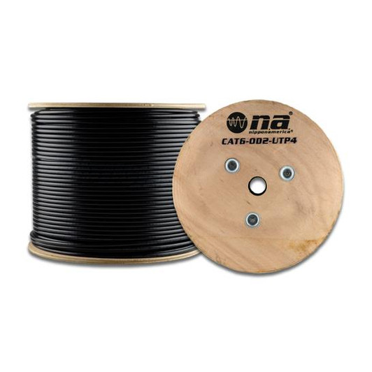 NA 1ft CAT6 Black Outdoor Cable