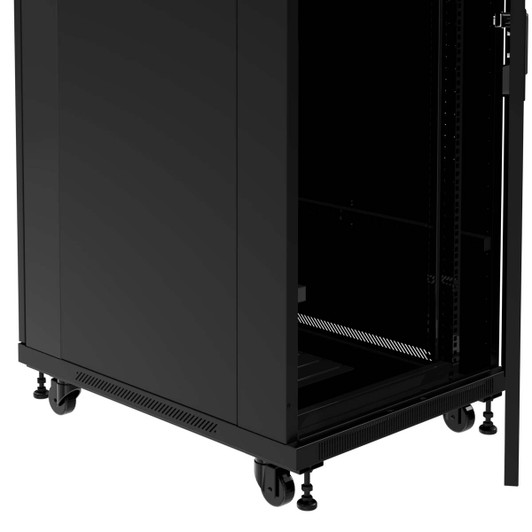 Nexxt 42U Floor Network Cabinet External dimensions 78.78" Height, 23.62" Width, 31.50" Depth Includes 1 Fan tray 4 Fans Included