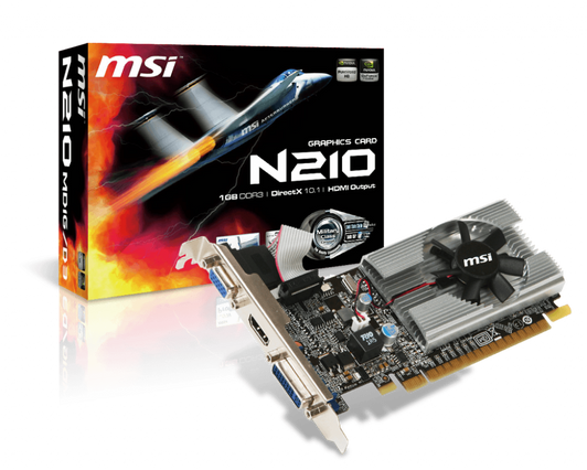 MSI Geforece 210 1GB DDR PCI EXPRESS 2.0 Graphic Card