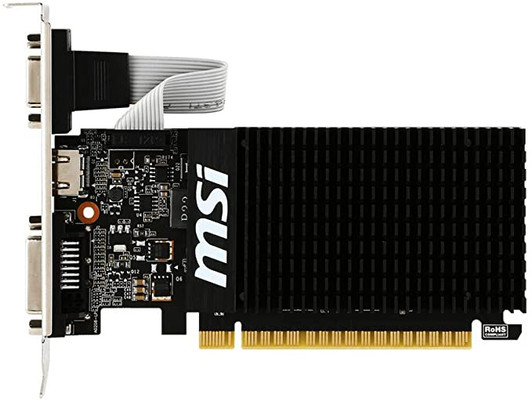MSI GT710 1GB 64 Bit DDR3 PCI Express Low Profile Video Card