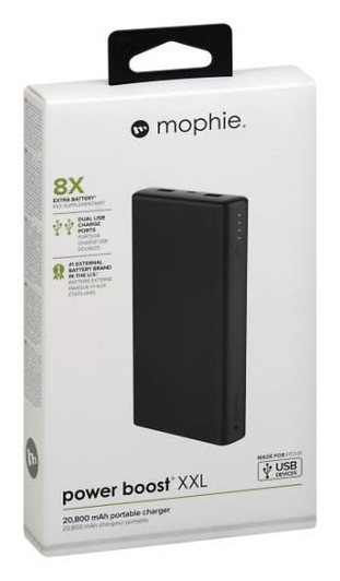 Mophie Power Boost XXL 20,800MAH Dual USB Portable Battery Pack