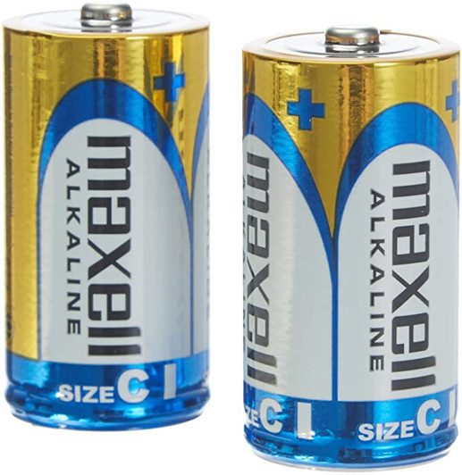 Maxell C Size 1.5V Battery 2 Pack