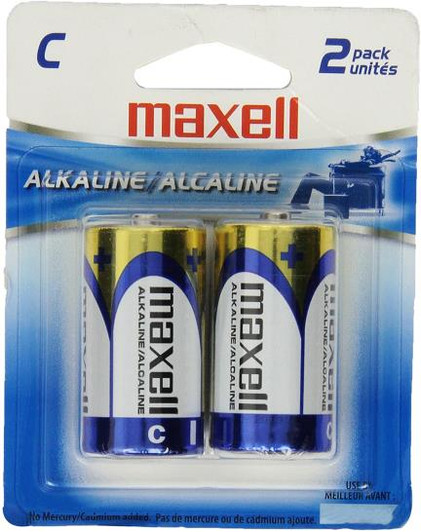 Maxell C Size 1.5V Battery 2 Pack