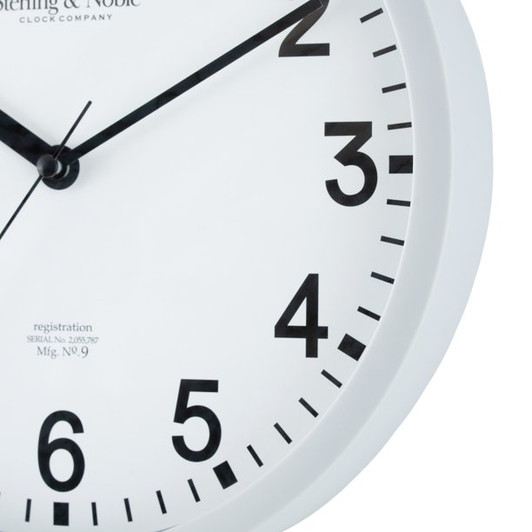 Mainstays 8.78" Gray Analog Round Wall Clock