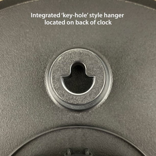 Mainstays 8.78" Gray Analog Round Wall Clock