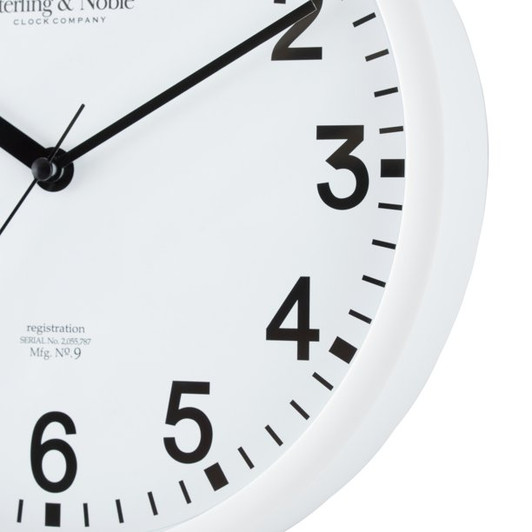 Mainstays 8.78" White Analog Round Wall Clock