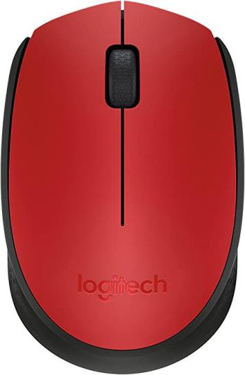 Logitech M170 Red Black Wireless Mouse